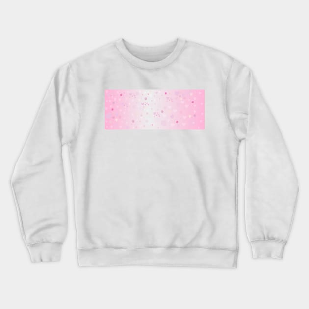 Pink abstract heart background Crewneck Sweatshirt by GULSENGUNEL